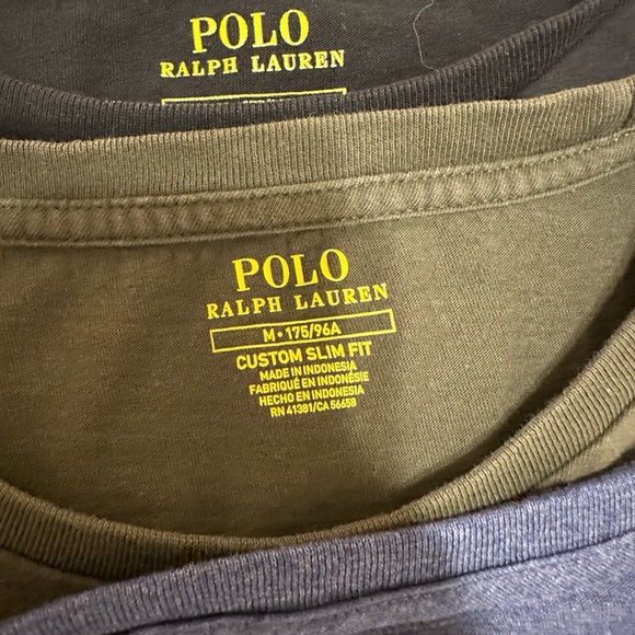 Set of 3 Polo Ralph Lauren Long Sleeve Tee - Picture 6 of 7